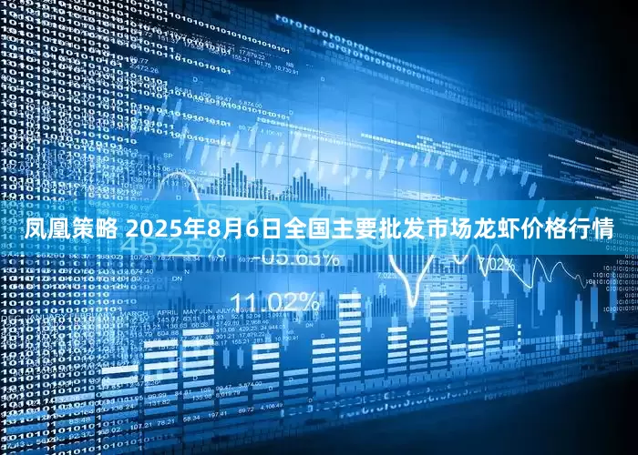 凤凰策略 2025年8月6日全国主要批发市场龙虾价格行情