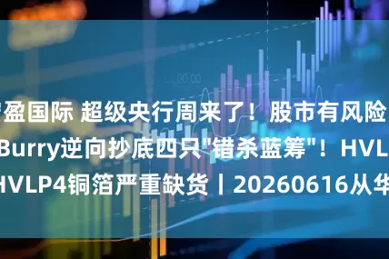 宏盈国际 超级央行周来了！股市有风险吗？大空头Burry逆向抄底四只"错杀蓝筹"！HVLP4铜箔严重缺货丨20260616从华尔街到陆家嘴